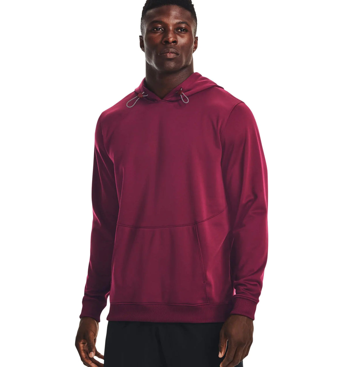 Under Armour Fleece Storm Mens Hoodie 3XL Maroon-white